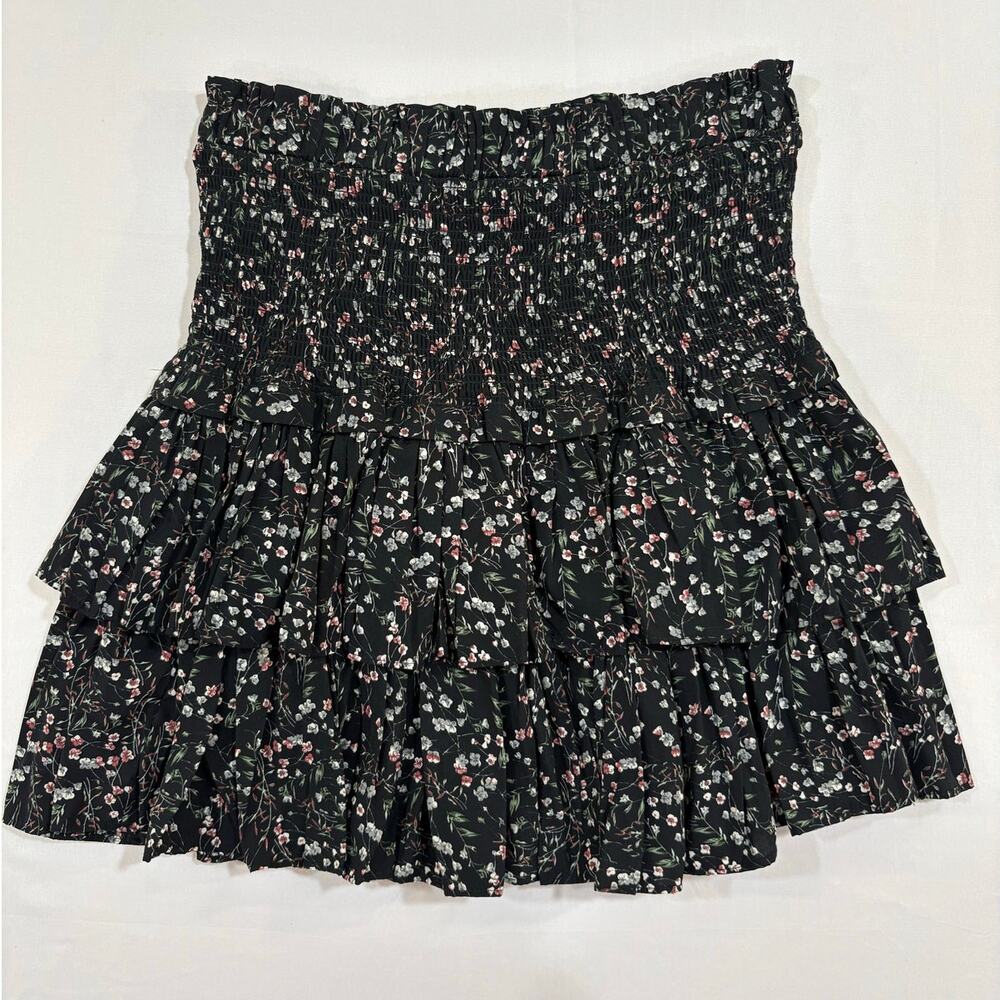 reset by Jane Layered Ruffled Mini Floral Skirt Size Medium